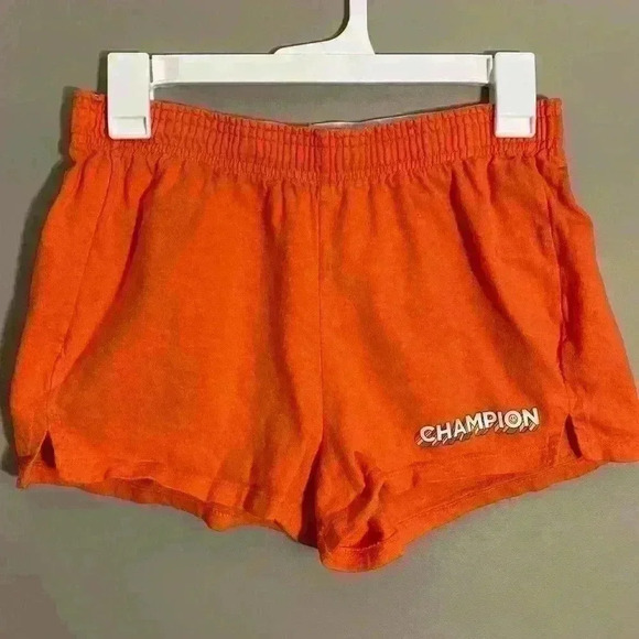 Champion Pants - Champion Poppy orange cotton short shorts elastic waist size M